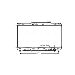 Chladič motora AVA QUALITY COOLING TO2014