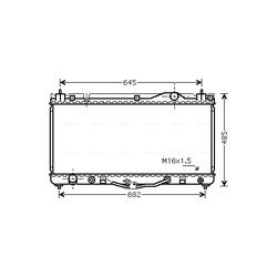 Chladič motora AVA QUALITY COOLING TO2303