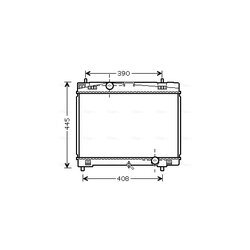 Chladič motora AVA QUALITY COOLING TO2482