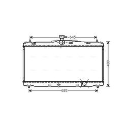 Chladič motora AVA QUALITY COOLING TO2650