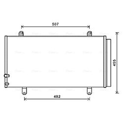Kondenzátor klimatizácie AVA QUALITY COOLING TO5698D