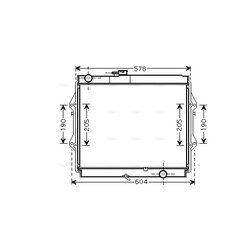 Chladič motora AVA QUALITY COOLING TOA2642