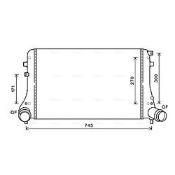 Chladič plniaceho vzduchu AVA QUALITY COOLING VN4377