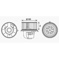 Vnútorný ventilátor AVA QUALITY COOLING VN8406