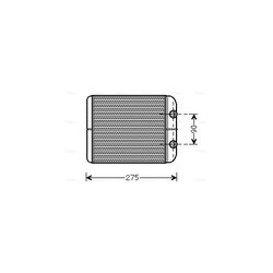 Výmenník tepla vnútorného kúrenia AVA QUALITY COOLING VNA6301