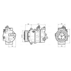 Kompresor klimatizácie AVA QUALITY COOLING VNAK446