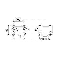 Chladič motorového oleja AVA QUALITY COOLING VO3155