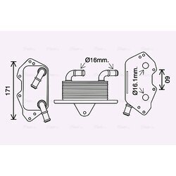 Chladič motorového oleja AVA QUALITY COOLING AI3404