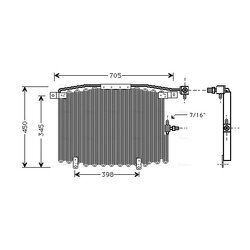 Kondenzátor klimatizácie AVA QUALITY COOLING AI5115