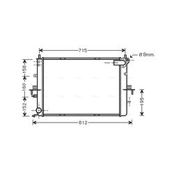 Chladič motora AVA QUALITY COOLING AU2152