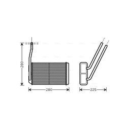 Výmenník tepla vnútorného kúrenia AVA QUALITY COOLING AU6177