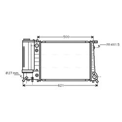 Chladič motora AVA QUALITY COOLING BW2084