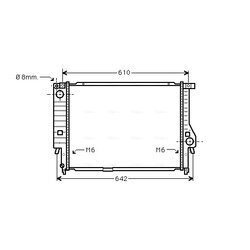 Chladič motora AVA QUALITY COOLING BW2167