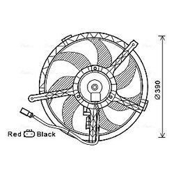 Ventilátor chladenia motora AVA QUALITY COOLING BW7535