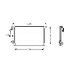 Kondenzátor klimatizácie AVA QUALITY COOLING CN5172