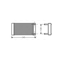 Výmenník tepla vnútorného kúrenia AVA QUALITY COOLING CN6265