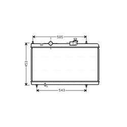 Chladič motora AVA QUALITY COOLING CNA2228