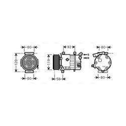 Kompresor klimatizácie AVA QUALITY COOLING CNAK255