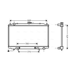 Chladič motora AVA QUALITY COOLING DN2189