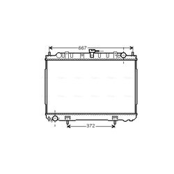 Chladič motora AVA QUALITY COOLING DN2241