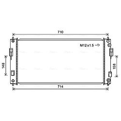 Chladič motora AVA QUALITY COOLING DN2391