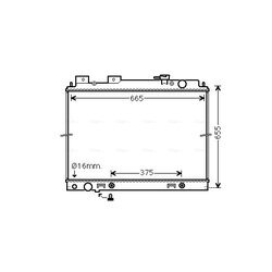 Chladič motora AVA QUALITY COOLING DN2430