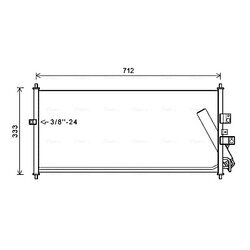 Kondenzátor klimatizácie AVA QUALITY COOLING DN5277D