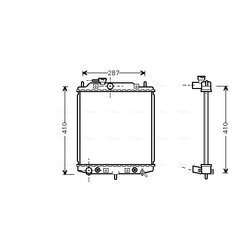 Chladič motora AVA QUALITY COOLING DU2048