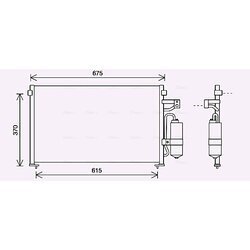 Kondenzátor klimatizácie AVA QUALITY COOLING DW5063D