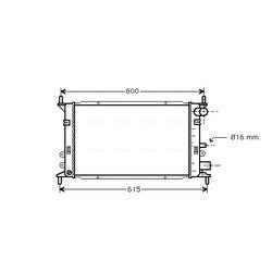 Chladič motora AVA QUALITY COOLING FD2148