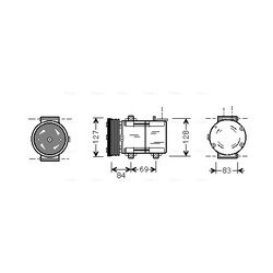 Kompresor klimatizácie AVA QUALITY COOLING FDAK167
