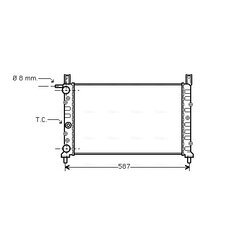 Chladič motora AVA QUALITY COOLING FT2078