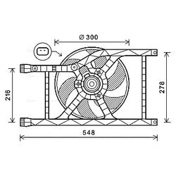 Ventilátor chladenia motora AVA QUALITY COOLING FT7593