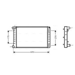 Chladič motora AVA QUALITY COOLING FTA2212