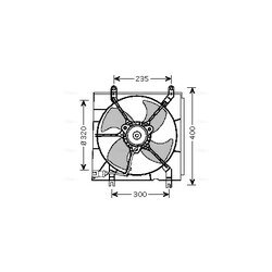 Ventilátor chladenia motora AVA QUALITY COOLING HD7530