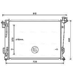 Chladič motora AVA QUALITY COOLING HY2372