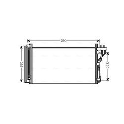 Kondenzátor klimatizácie AVA QUALITY COOLING HY5184D