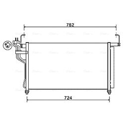 Kondenzátor klimatizácie AVA QUALITY COOLING HY5315D