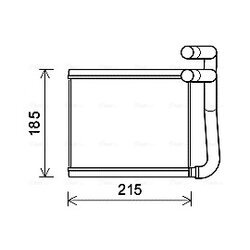 Výmenník tepla vnútorného kúrenia AVA QUALITY COOLING HY6393