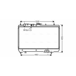 Chladič motora AVA QUALITY COOLING KA2066