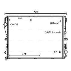 Chladič motora AVA QUALITY COOLING MS2667