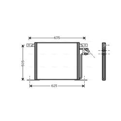 Kondenzátor klimatizácie AVA QUALITY COOLING MS5220