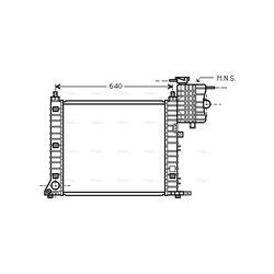 Chladič motora AVA QUALITY COOLING MSA2349