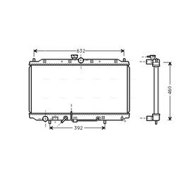 Chladič motora AVA QUALITY COOLING MT2112