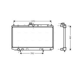 Chladič motora AVA QUALITY COOLING MT2142