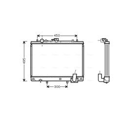 Chladič motora AVA QUALITY COOLING MT2161