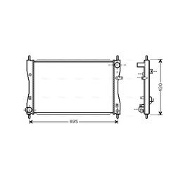 Chladič motora AVA QUALITY COOLING MT2174