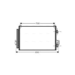 Kondenzátor klimatizácie AVA QUALITY COOLING MT5178D