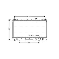 Chladič motora AVA QUALITY COOLING MTA2082