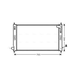 Chladič motora AVA QUALITY COOLING MTA2207